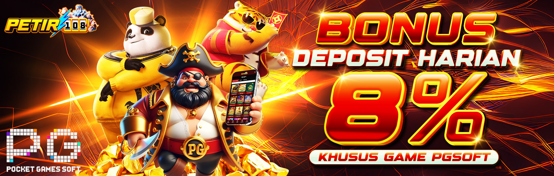 BONUS DEPOSIT HARIAN 8% PGSOFT