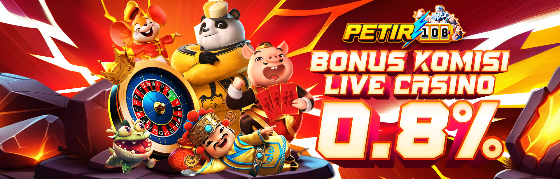 BONUS KOMISI LIVE CASINO 0.8%